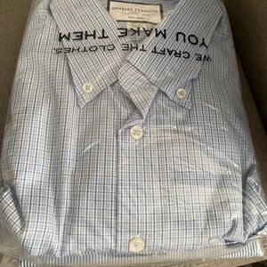 blue dress shirts by Charles Tyrwitt - 17.5 x 35 w/pockets  3/$75. Never worn !